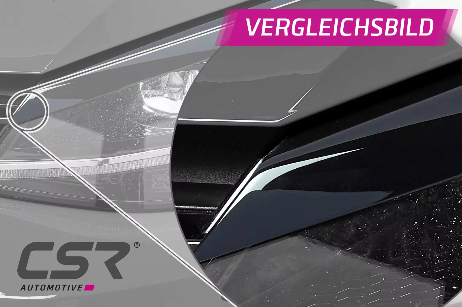 Scheinwerferblenden Glossy für Porsche Boxster / Cayman 987 Glossy (schwarz hochglanz)