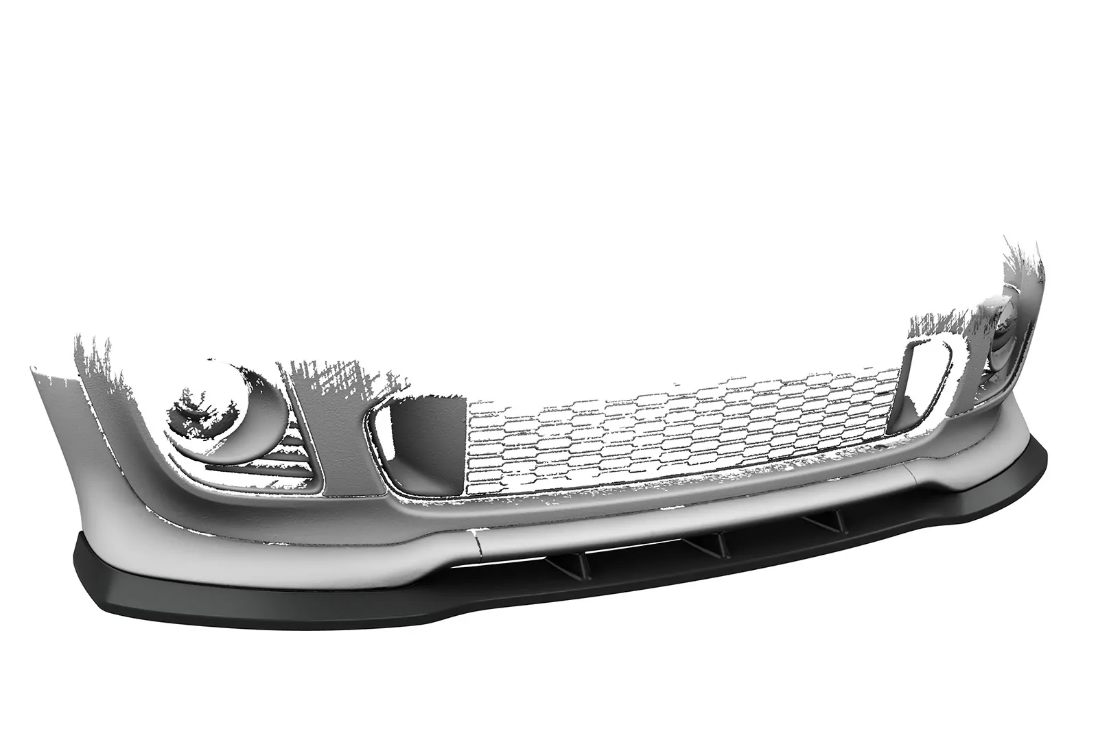 Cup-Spoilerlippe mit ABE für Mini Cooper Coupe JCW (R58/R59) CSL529 Schwarz Strukturiert