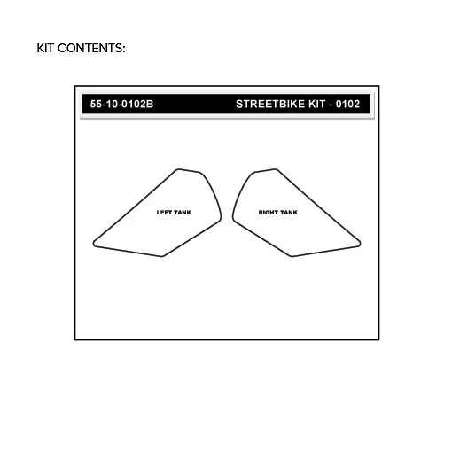 Stompgrip Traction Pad Volcano für KTM 1290 Super Duke R 14-19 Schwarz