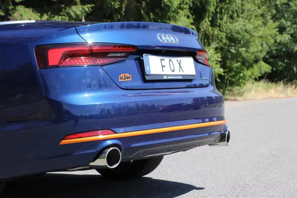 Audi A5 quattro B9 Cabrio  Endschalldämpfer rechts/links für 1-Rohr einflutig - 1x100 Typ 16 rechts/links