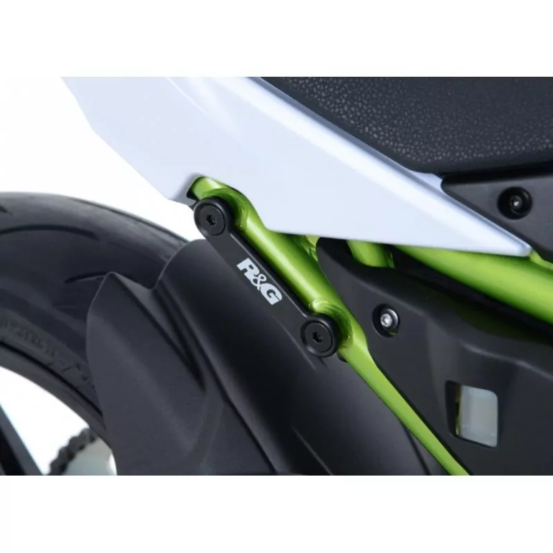 R&G hintere Fußrastenabdeckung Set Kawasaki Z 650 / Ninja 650 2017- / Z 650 RS 2022-