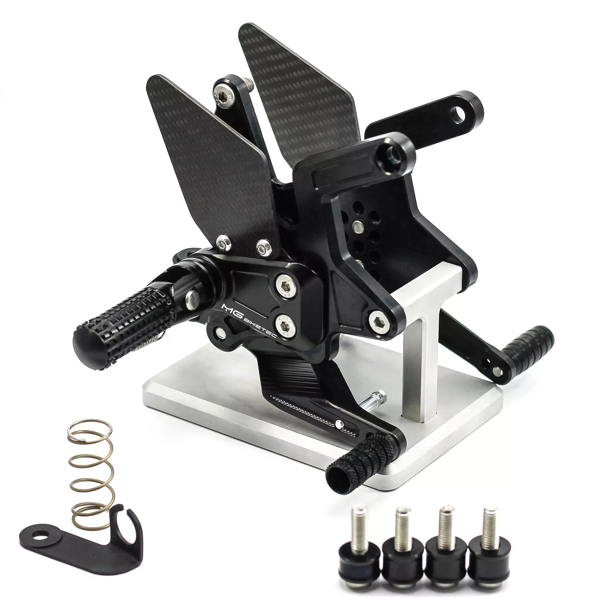 MG Biketec Sportfussrastenanlage / Rastenanlage / Fußrastenanlage mit ABE, gültig in D - A - CH für Kawasaki Z 900 ab 2025