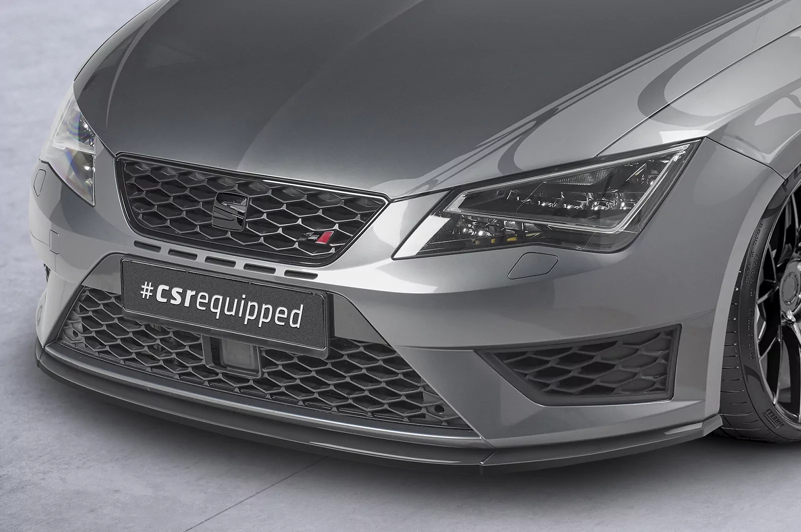 Cup-Spoilerlippe mit ABE für Seat Leon III 5F Cupra/FR CSL391 Strukturiert (schwarz matt)