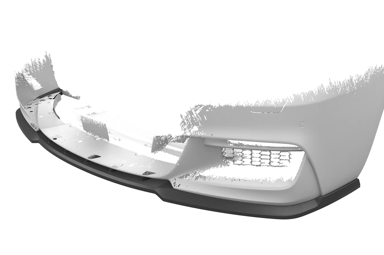 Cup-Spoilerlippe mit ABE für BMW 6er F12/F13/F06 CSL598 Schwarz Strukturiert