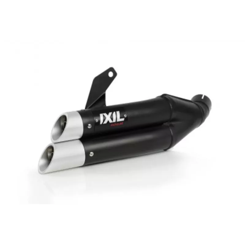 IXIL Hyperlow black XL Edelstahl-Endtopf für KTM DUKE 690 (KMT690), 12-16 E-geprüft