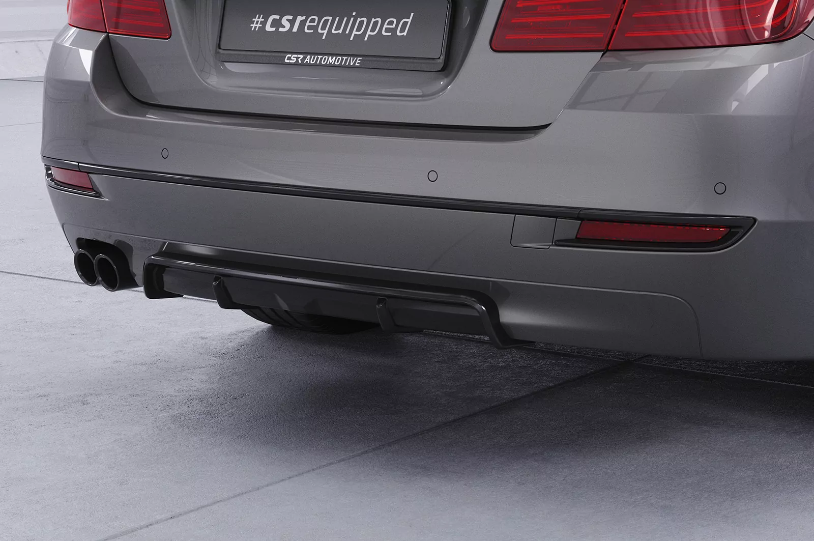 Heckansatz für BMW 5er F11 HA436 Schwarz Strukturiert