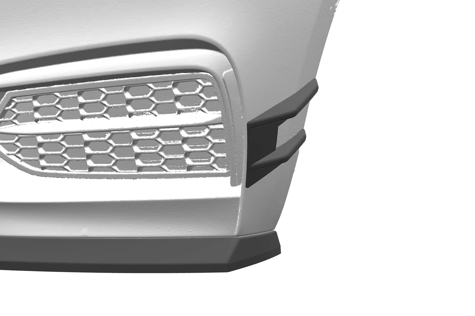 Performance Flaps für BMW 2er F22 / F23 (M-Paket, M2) FP027 Schwarz Strukturiert