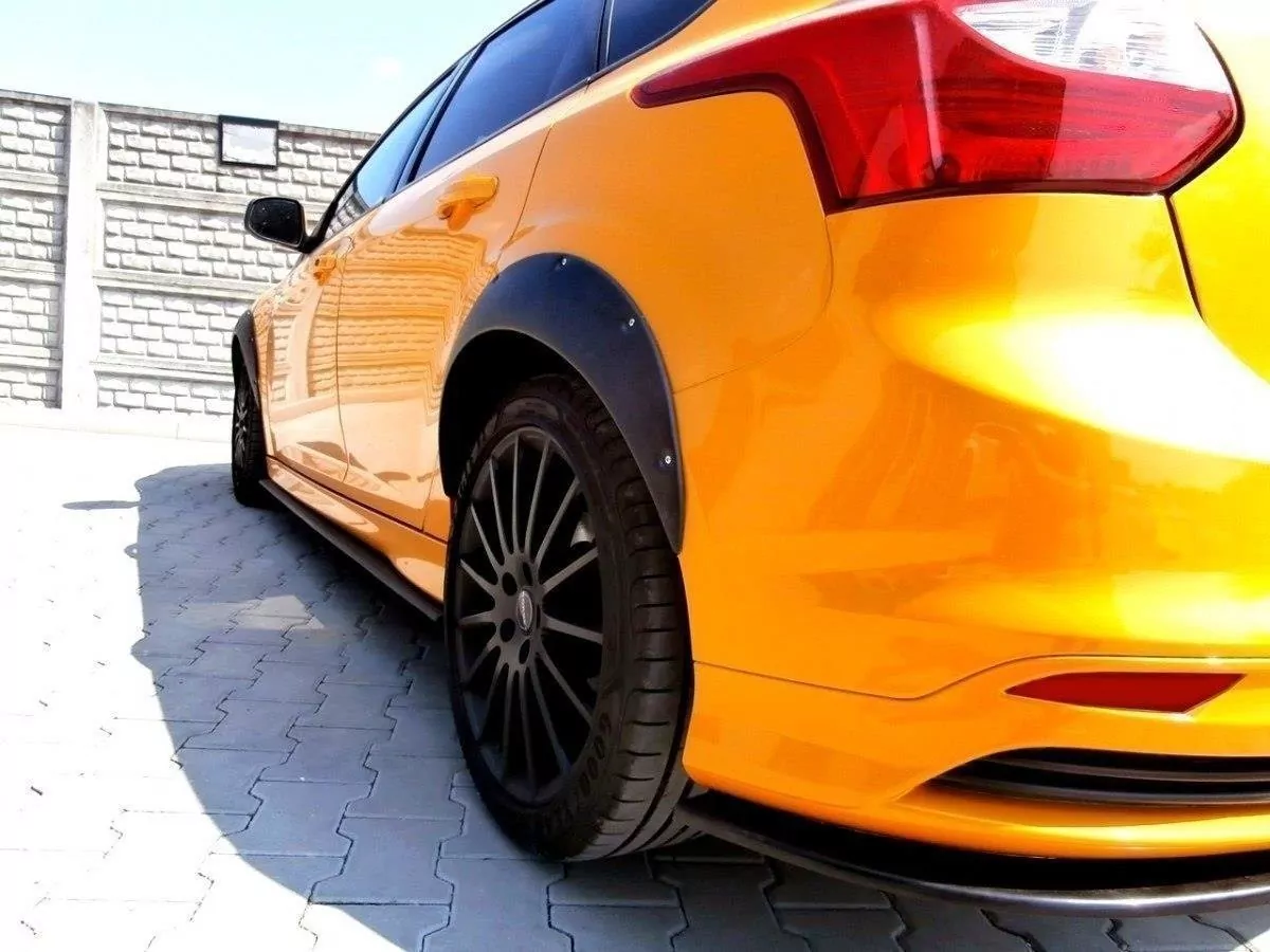 Kotflügelverlängerung Passend Für Ford Focus ST Mk3 Schwarz Hochglanz Schwarz Hochglanz