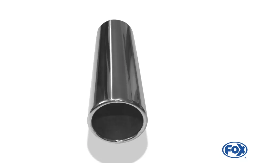 Anschweißendrohr Typ 12  Ø 90 mm / Länge: 300 mm - rund / eingerollt / gerade / ohne Absorber