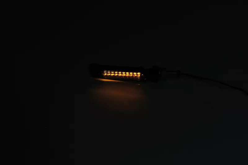 SHIN YO Flint LED Sequentiel Indicator Black/Smoke E-Approved (Pair)