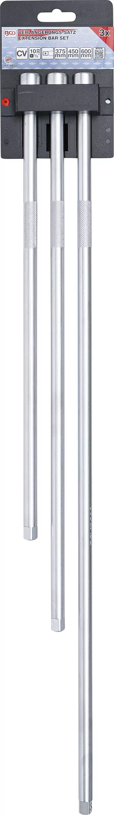 Verlängerungs-Satz | 10 mm (3/8") | 375 / 450 / 600 mm | 3-tlg.