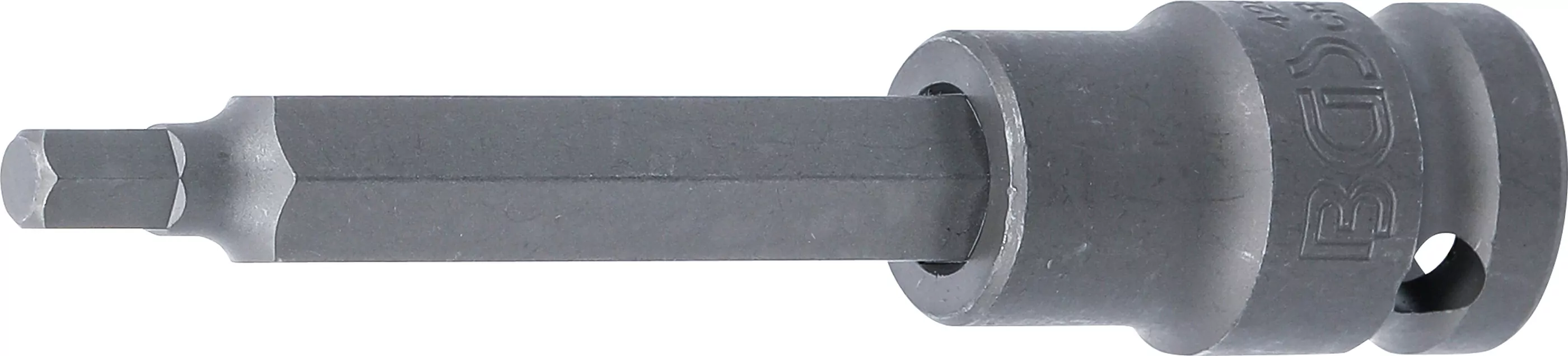 Kraft-Bit-Einsatz | Länge 100 mm | Antrieb Innenvierkant 12,5 mm (1/2") | Innensechskant 6 mm