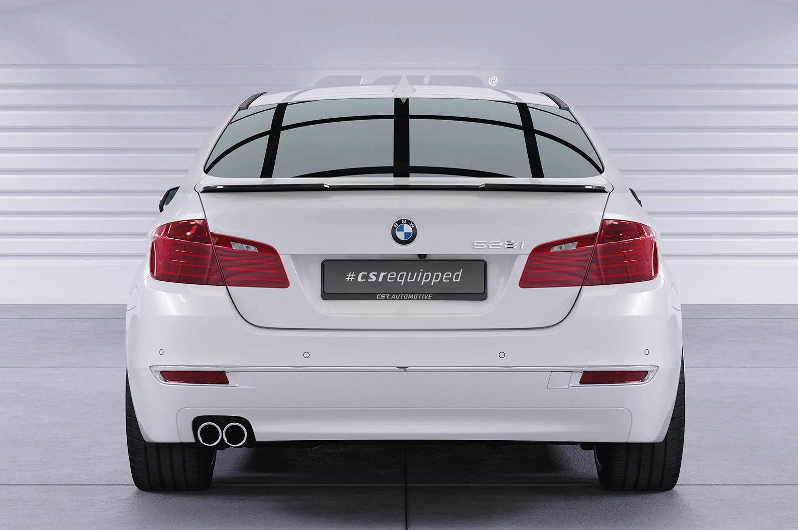 Heckflügel mit ABE für BMW 5er F10 HF666 Strukturiert (schwarz matt)