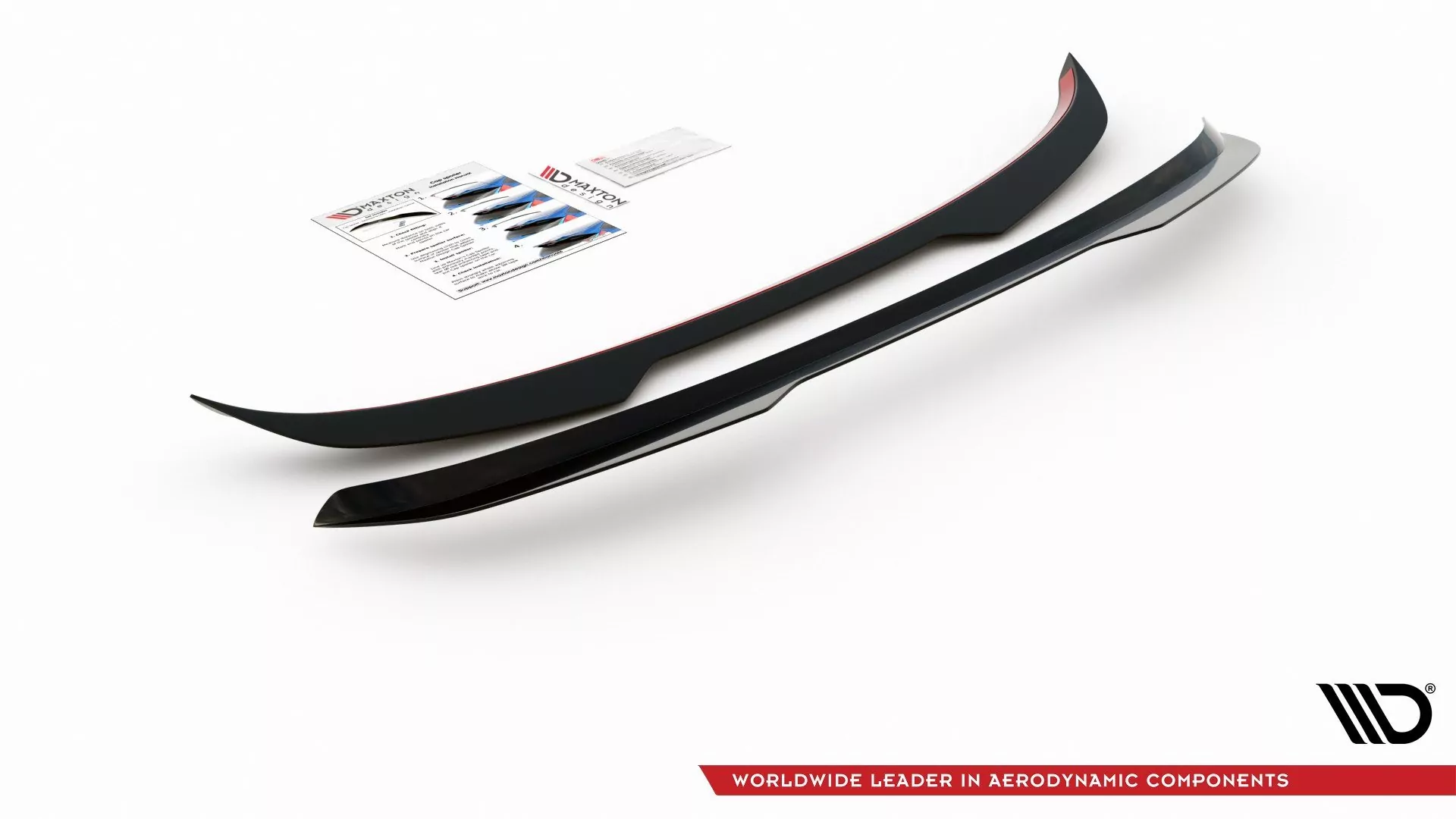 Spoiler CAP Passend Für Ford Fiesta 7 ST Black And White Edition Facelift Schwarz Hochglanz