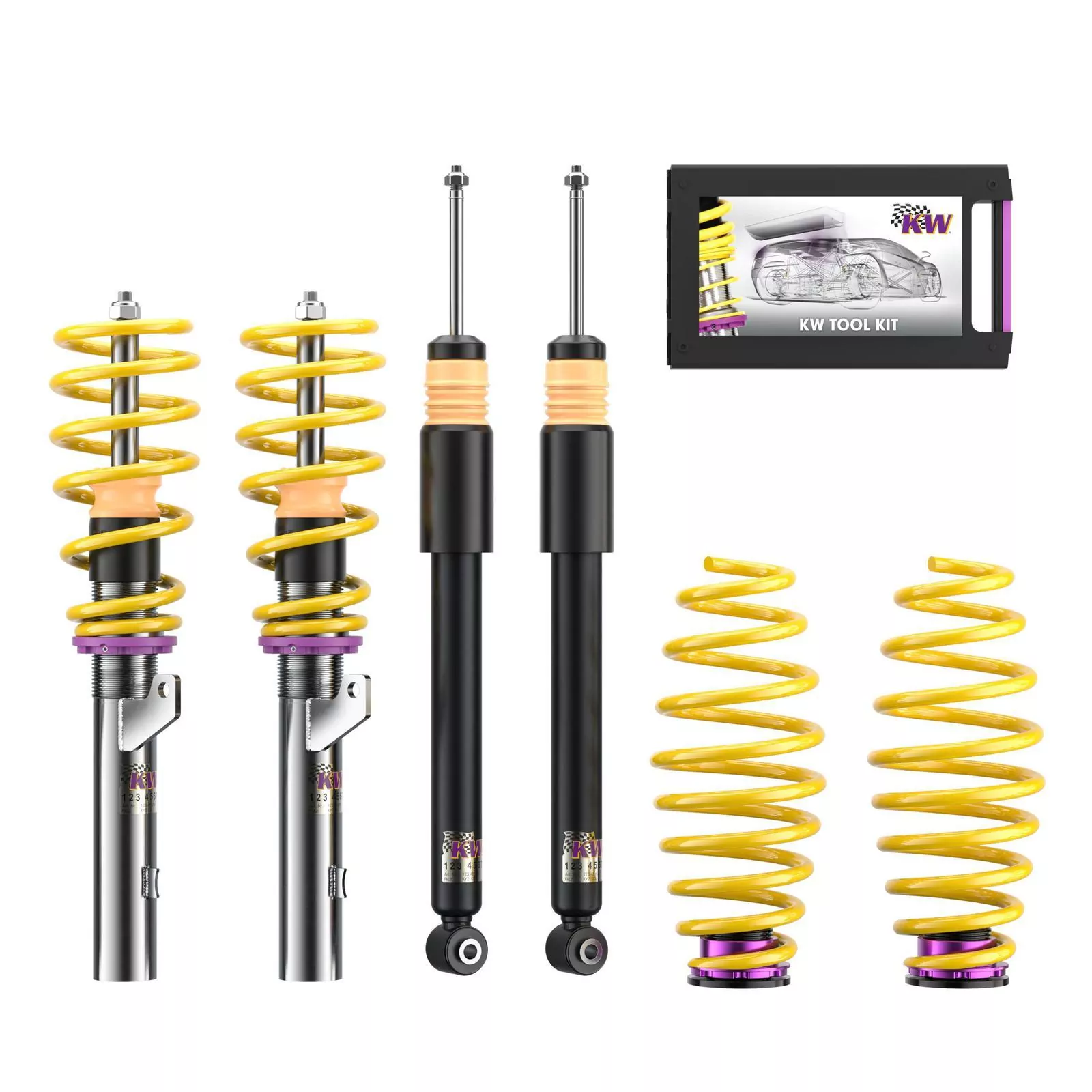 KW Gewindefahrwerk V1 inox AUDI A3 (8V) 8V1, 8VK 04/2012-10/2020