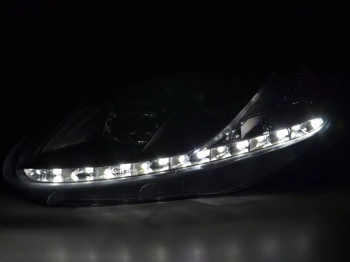 Scheinwerfer Set Daylight LED Tagfahrlicht Fiat Grande Punto 199 schwarz
