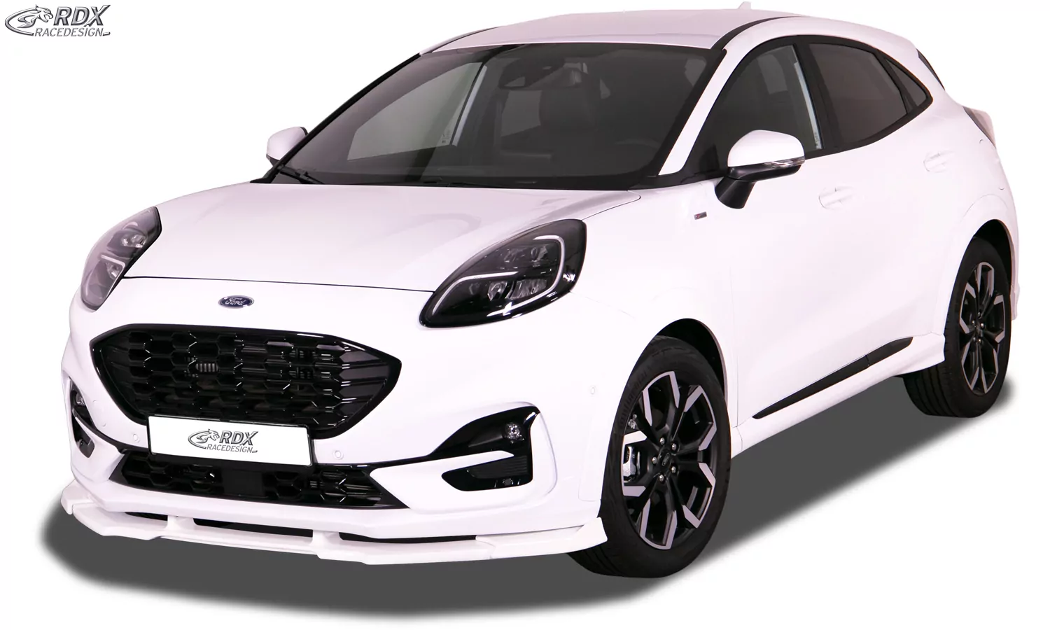 RDX Frontspoiler VARIO-X für FORD Puma ST-Line, ST-Line X, Vignale (2020+) Frontlippe Front Ansatz Vorne Spoilerlippe