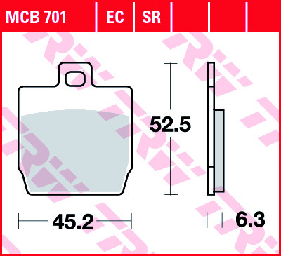 Scheibenbremsbeläge Mcb701