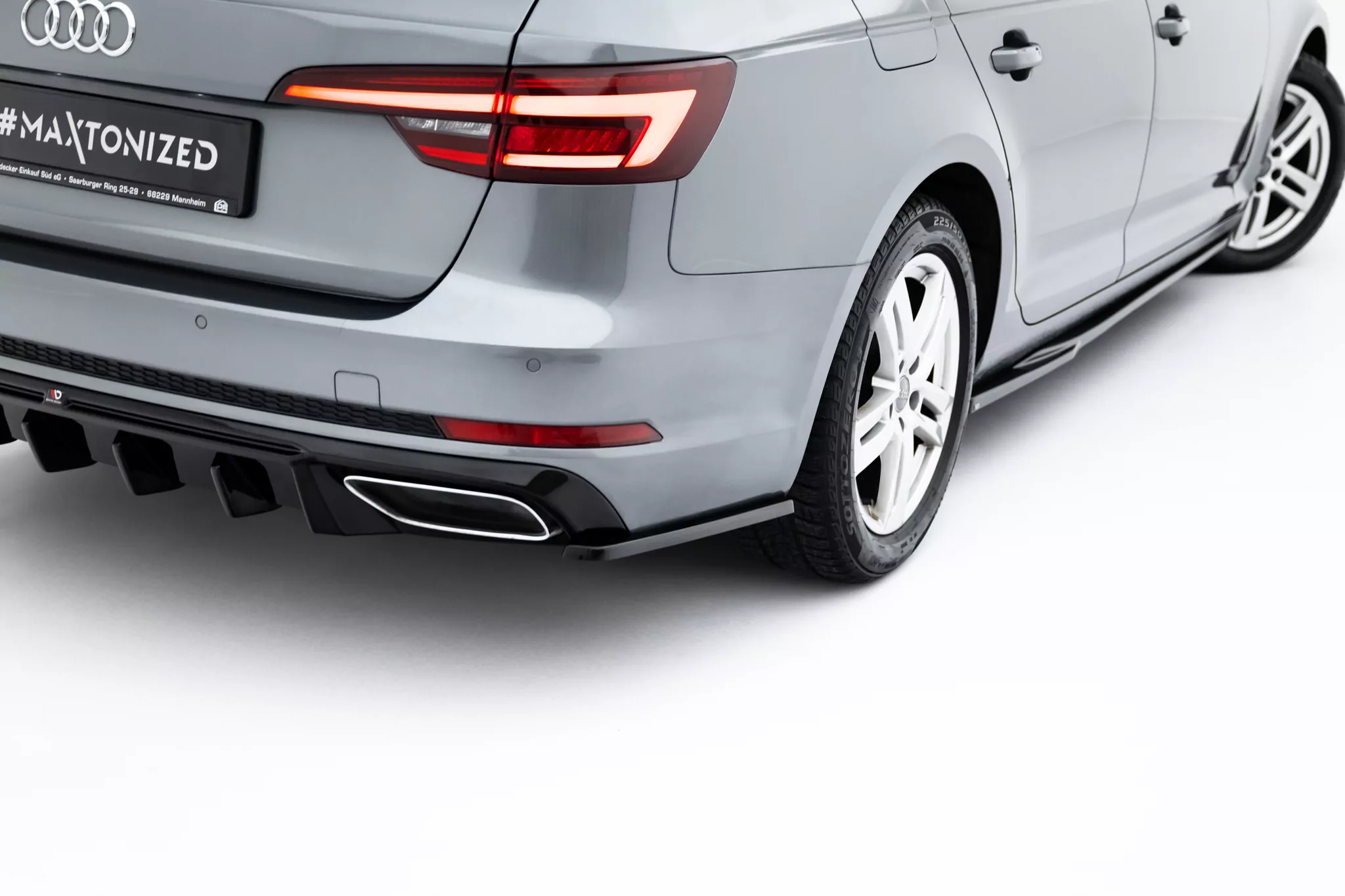 Heck Ansatz Flaps Diffusor Für Audi A4 / A4 S-Line / S4 Limousine / Avant B9 