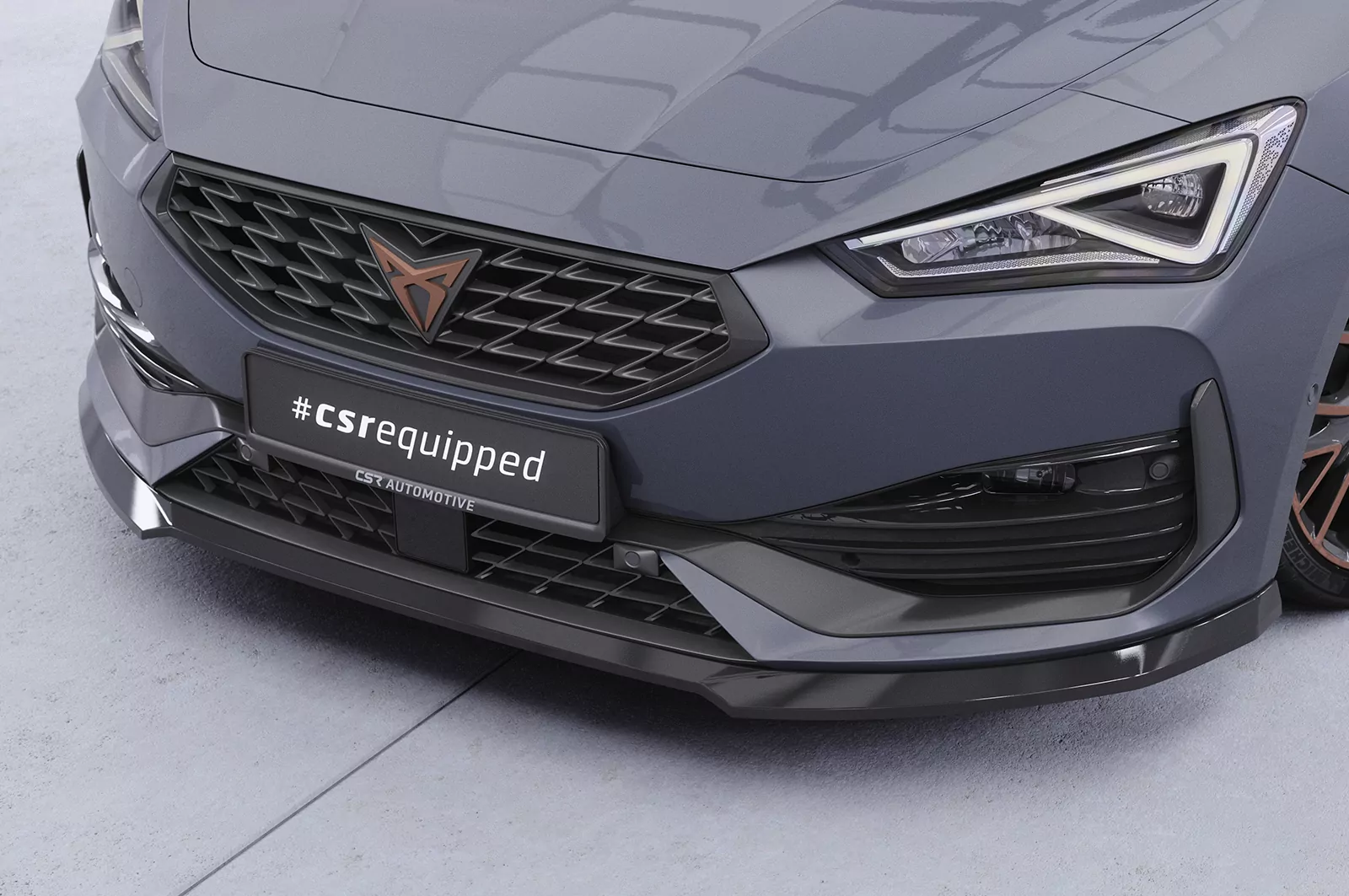 Cup-Spoilerlippe mit ABE für Cupra Leon 4 (Typ KL) CSL544 Schwarz Strukturiert