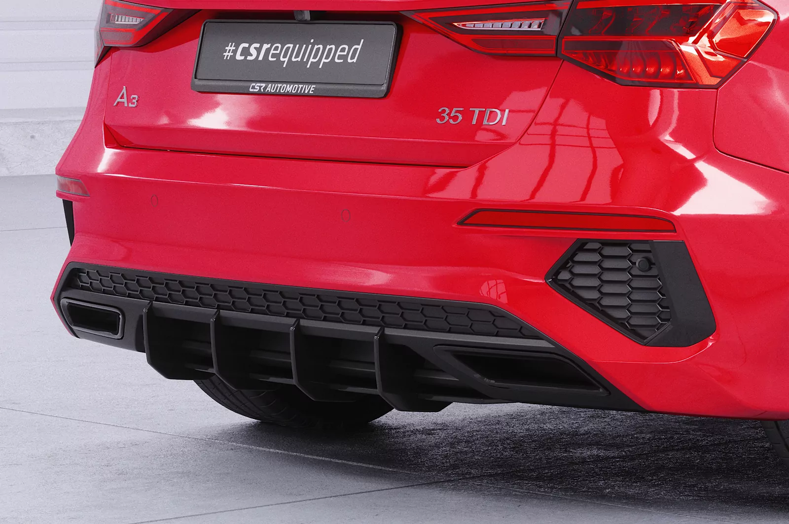 Racing Diffusor / Heckansatz für Audi A3 8Y S-Line HA327