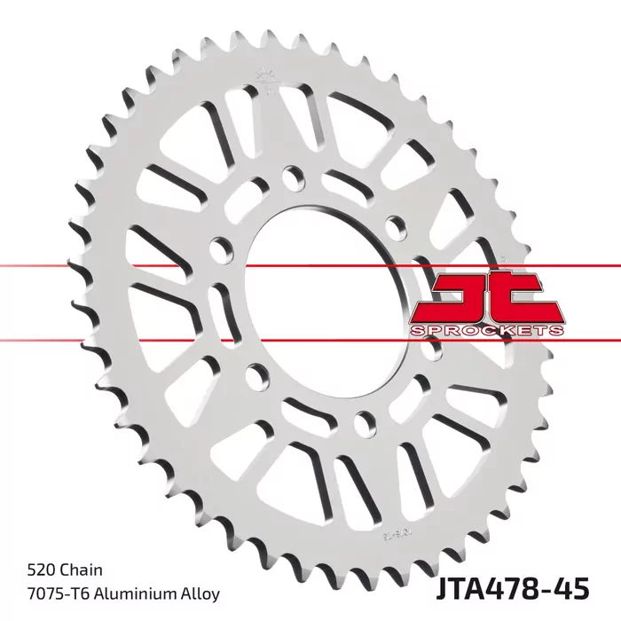 Kettenrad ALU 45Z  |  520 SI Innen Ø 080 Lochkreis 104