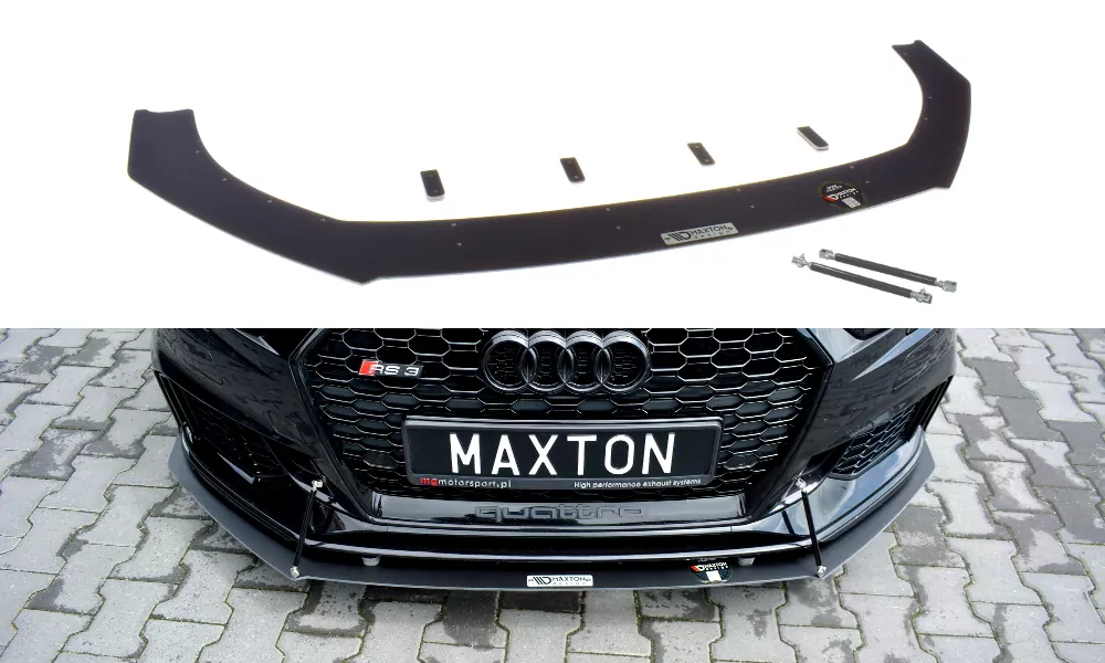 Racing Cup Spoilerlippe Front Ansatz Passend Für V.1 AUDI RS3 8V FACELIFT SPORTBACK