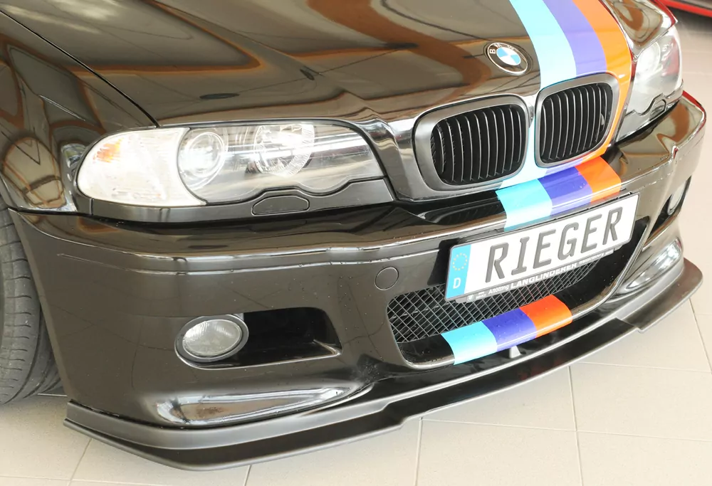 Rieger Spoilerlippe für BMW 3er E46 M3 - Cabrio 06.00- carbon optik