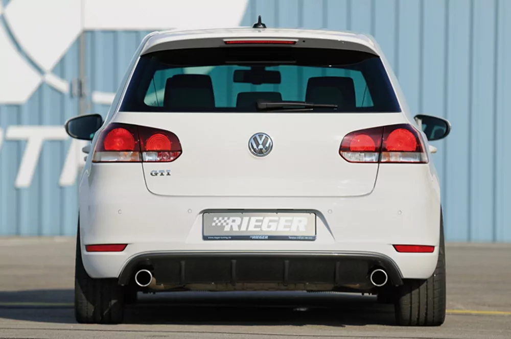 Rieger Heckeinsatz für VW Golf 6 GTI - Cabrio   carbon optik