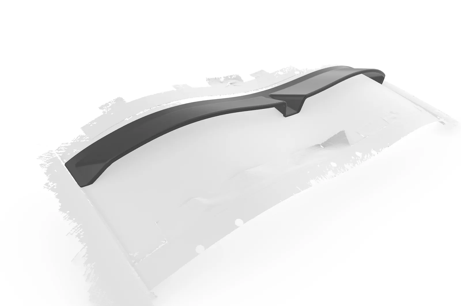 Heckscheibenblende für Peugeot RCZ HSB109 Schwarz Strukturiert