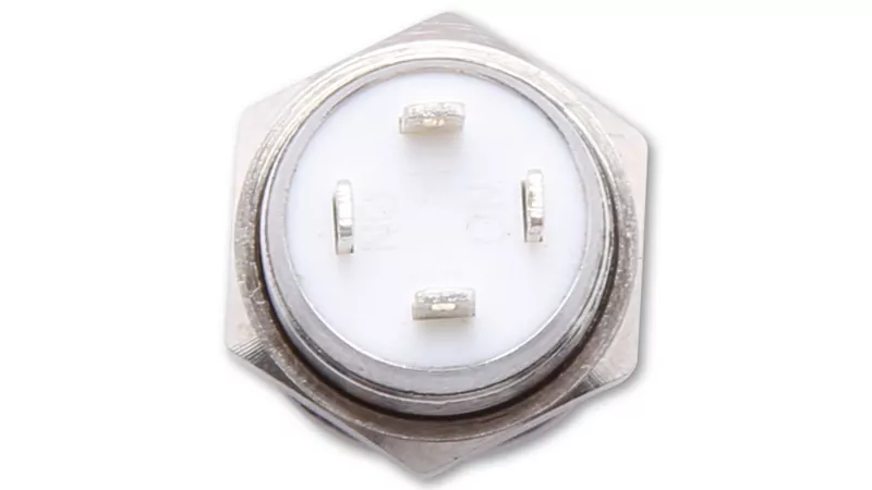 HIGHSIDER Pushbutton Stainless Steel With LED Illuminated Ring In Different Colours (M12) 1pc