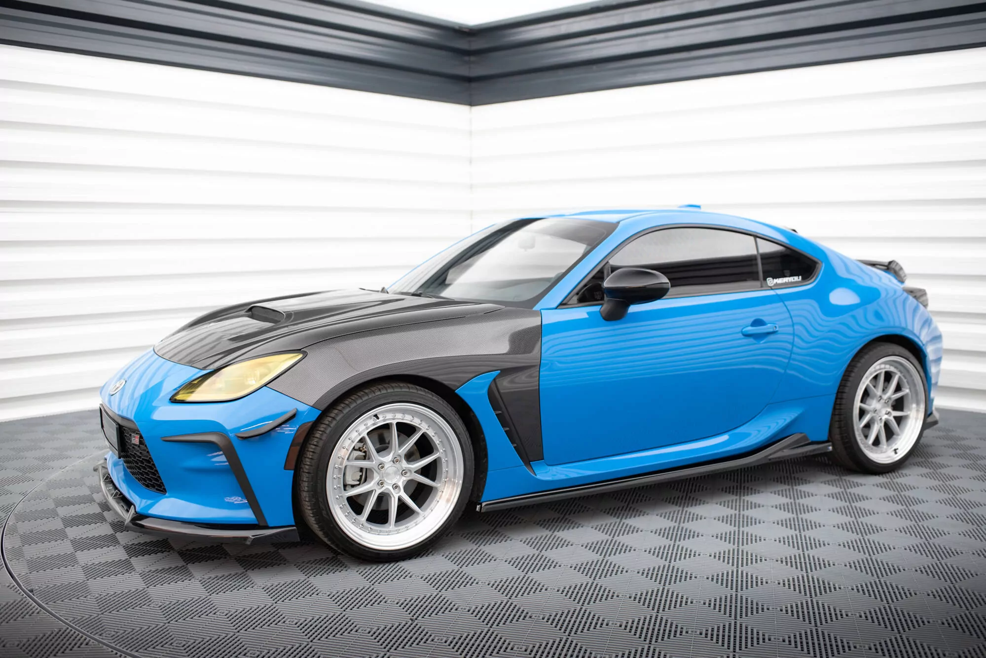 Seitenschweller Ansatz Für V.1 Für Toyota GR86 Mk1 Schwarz Hochglanz