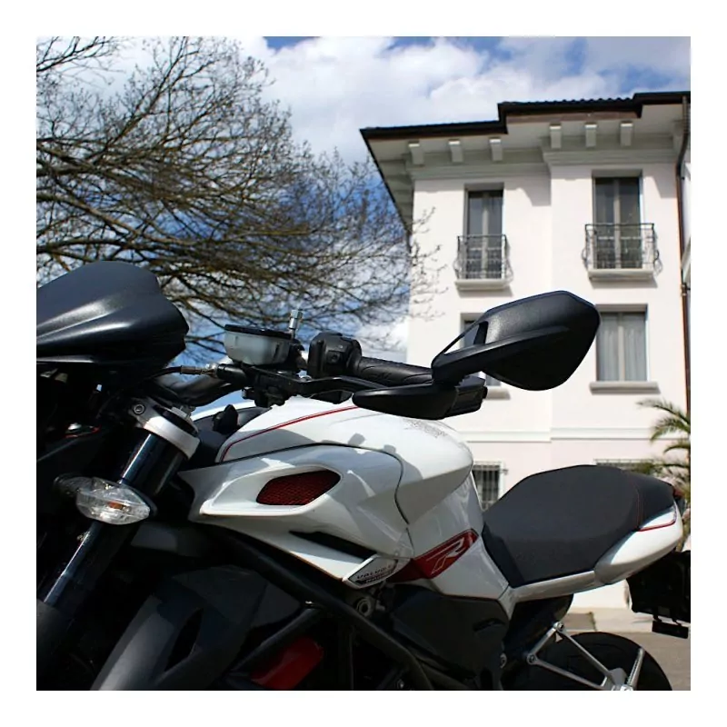 FAR Lenkerendenspiegel "VIPER 7491" | Alu | links B 245 x H 160 | mit Adapter | E-geprüft