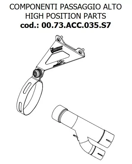 ACC.035.SRX - MIVV Adapterkit Höherlegung BMW S 1000 XR ´16