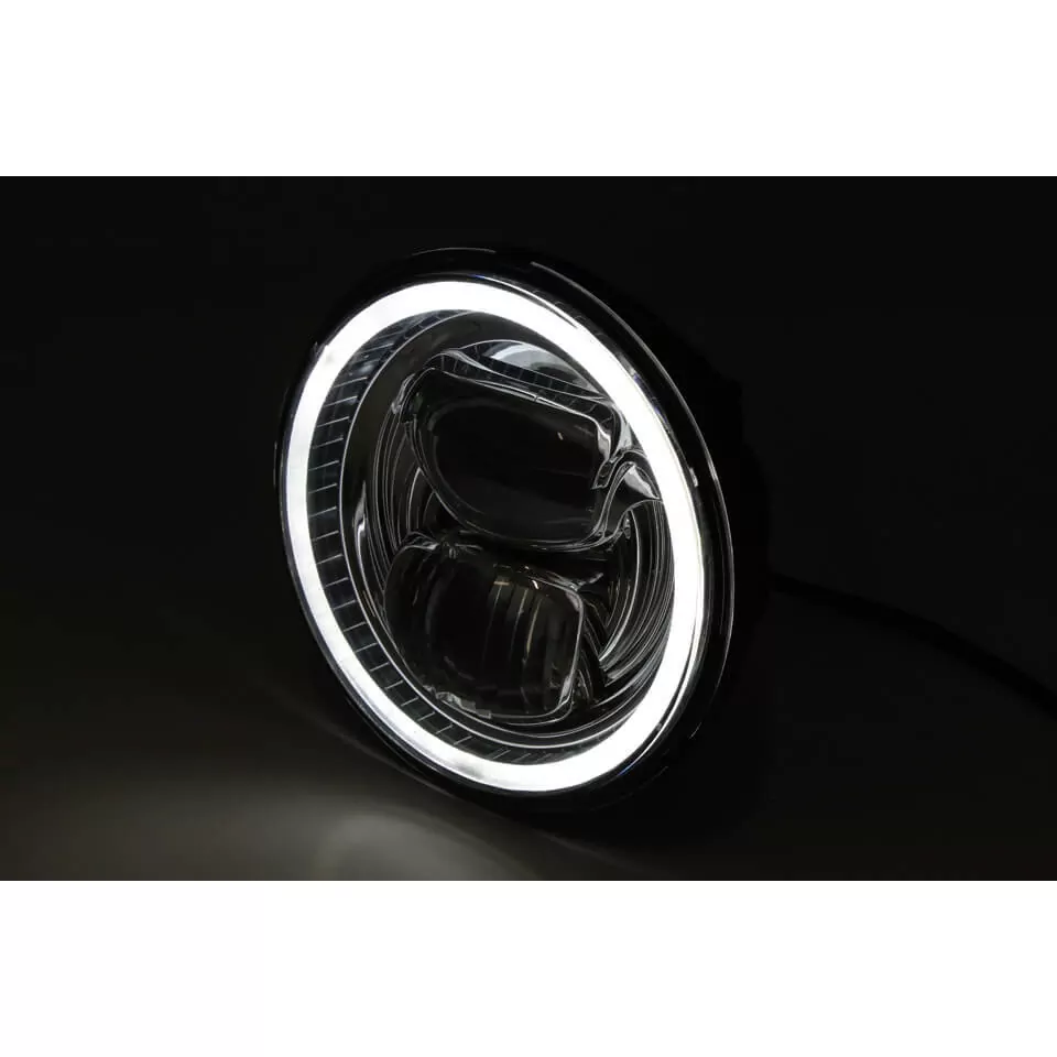 HIGHSIDER LED Hauptscheinwerfereinsatz TYP 7 mit Standlichtring, rund, 5 3/4 Zoll E-geprüft