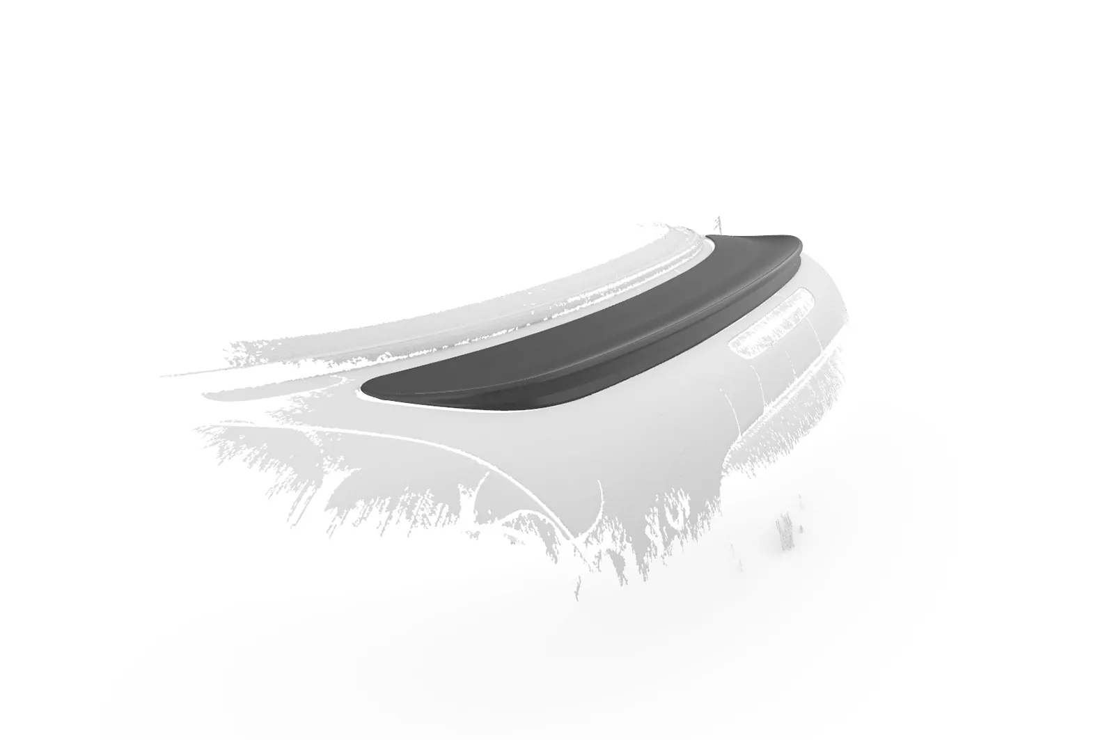 Heckflügel mit ABE für Mini R58 Coupe HF971 Schwarz Strukturiert