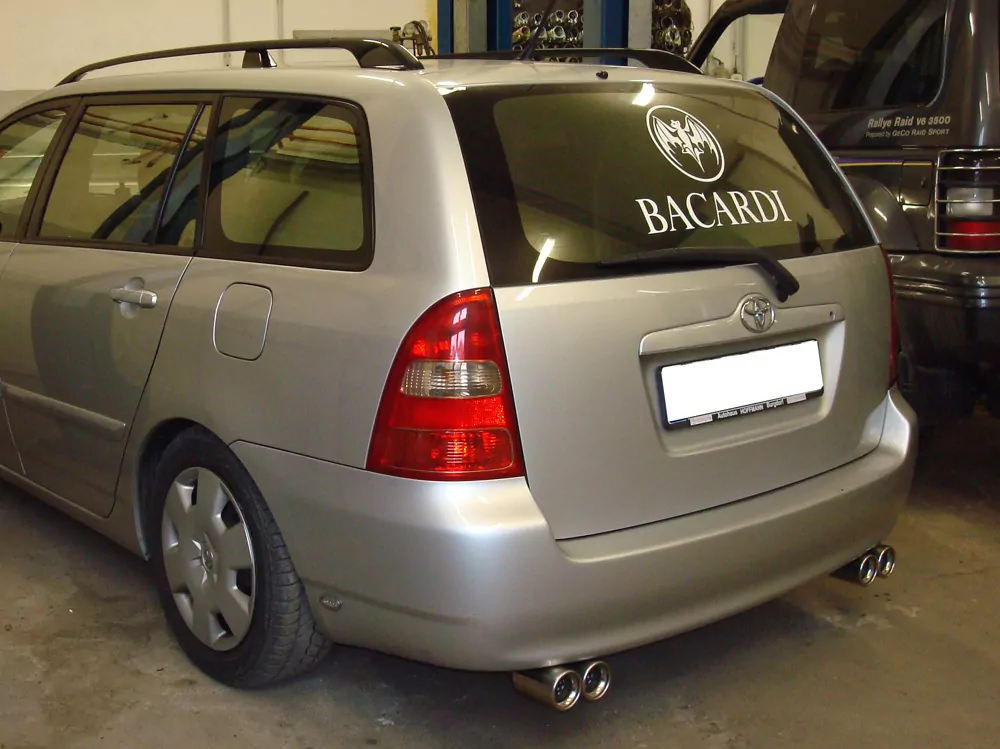 Toyota Corolla E12 Combi  Endschalldämpfer Ausgang rechts/links - 2x80 Typ 13 rechts/links