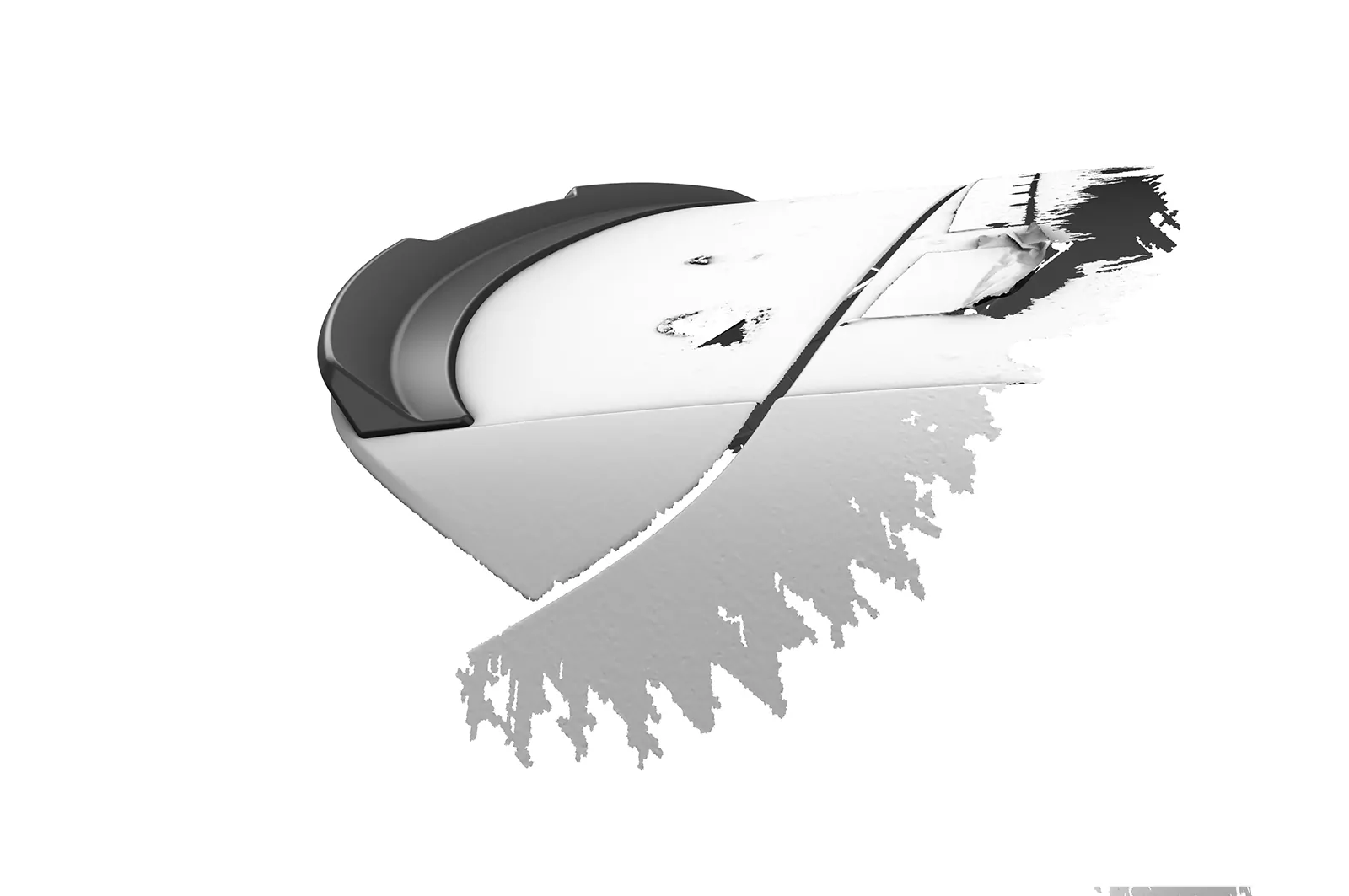 Heckflügel mit ABE für Seat / Cupra Leon 4 (Typ KL) ST HF150 Schwarz Strukturiert