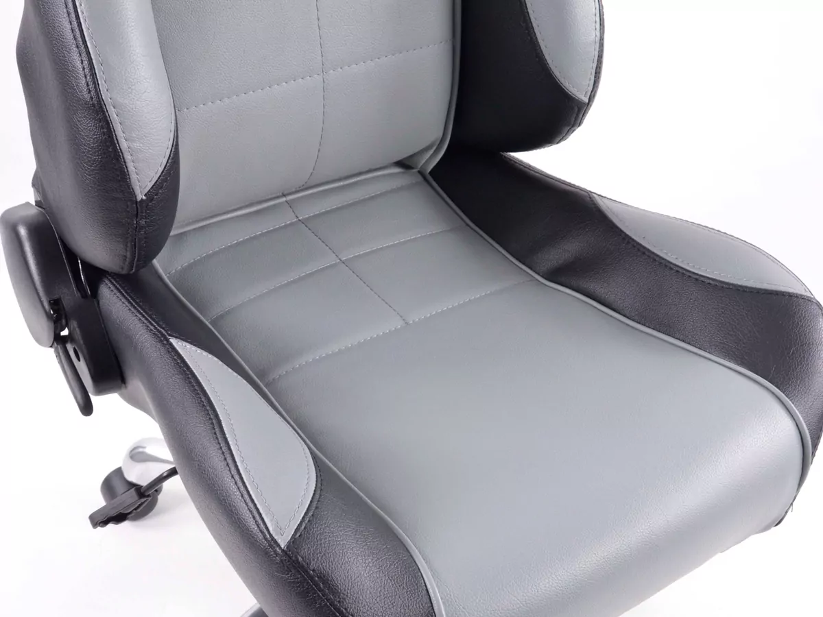 FK Sportsitz Bürodrehstuhl Baltimore schwarz/grau Chefsessel Drehstuhl Bürostuhl