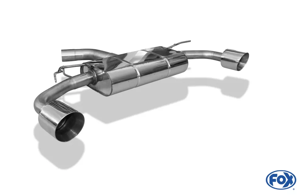 VW Golf VII Facelift Einzelradaufhängung - Einsatz matt  Endschalldämpfer rechts/links - 1x100 Typ 25 rechts/links inkl. Heckeinsatz schwarz matt