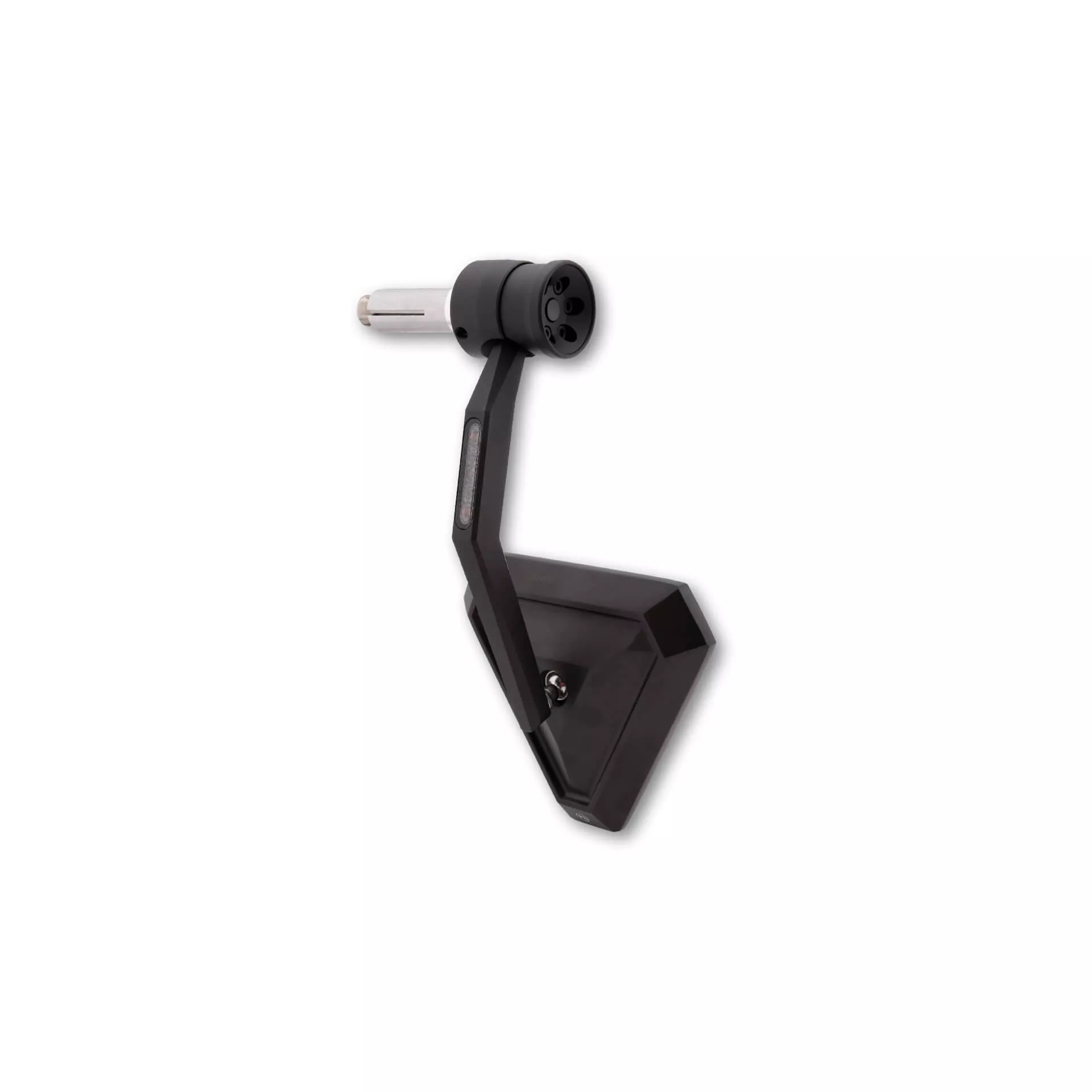 HIGHSIDER pro Bar End Mirror Montana-RIM Black With LED Indicator (1pc)