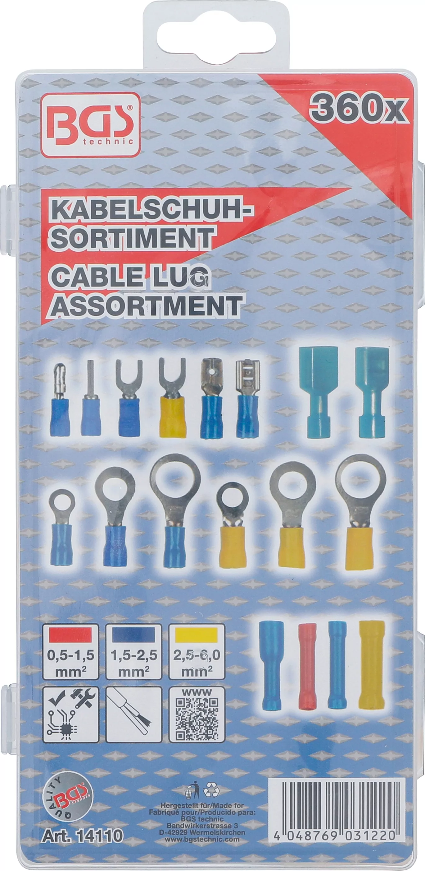 Kabelschuh-Sortiment | 360-tlg.