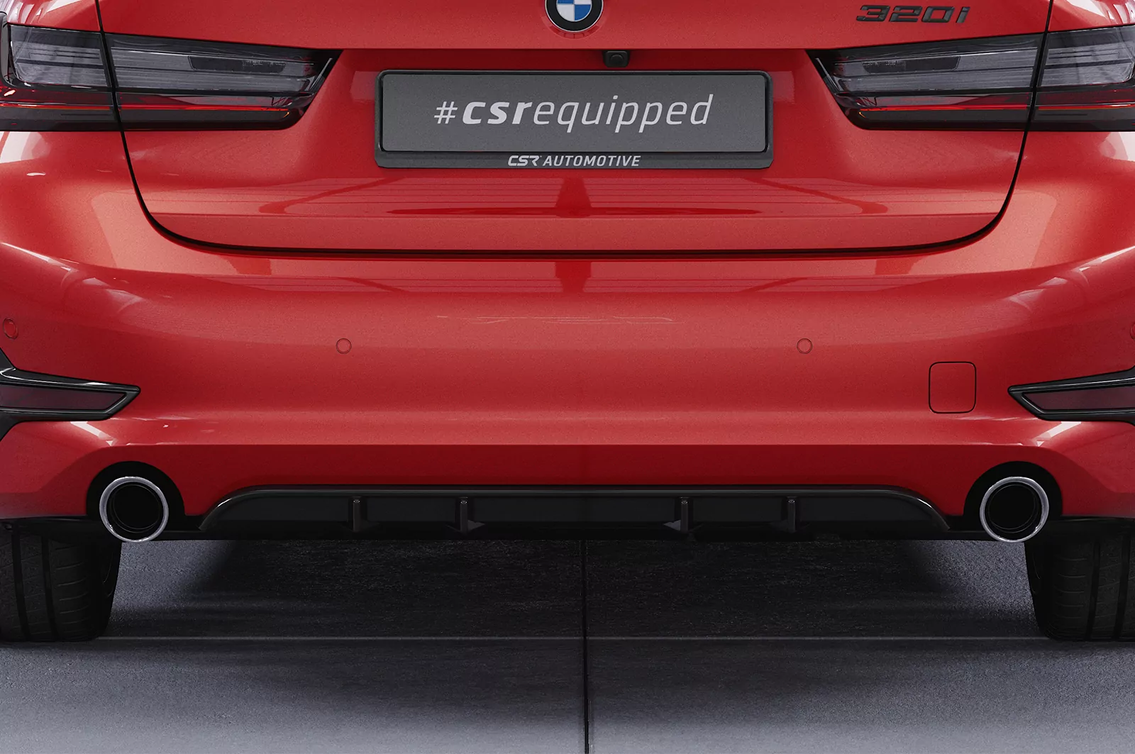 Heckansatz für BMW 3er Limousine und Touring (G20/G21) HA278 Strukturiert (schwarz matt)