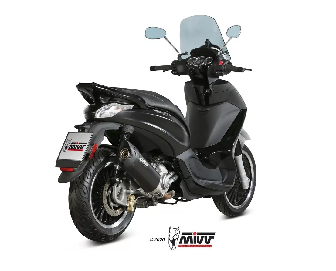 MIVV MOVER Edesltahl Schwarz PIAGGIO BEVERLY 300 2010 > 2020