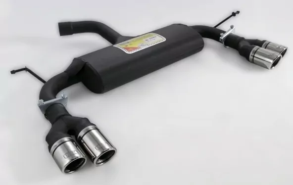 Ulter Sportauspuff für Volkswagen Touran 2003-2010 - 2 Duplex Endrohre Oval 145×75