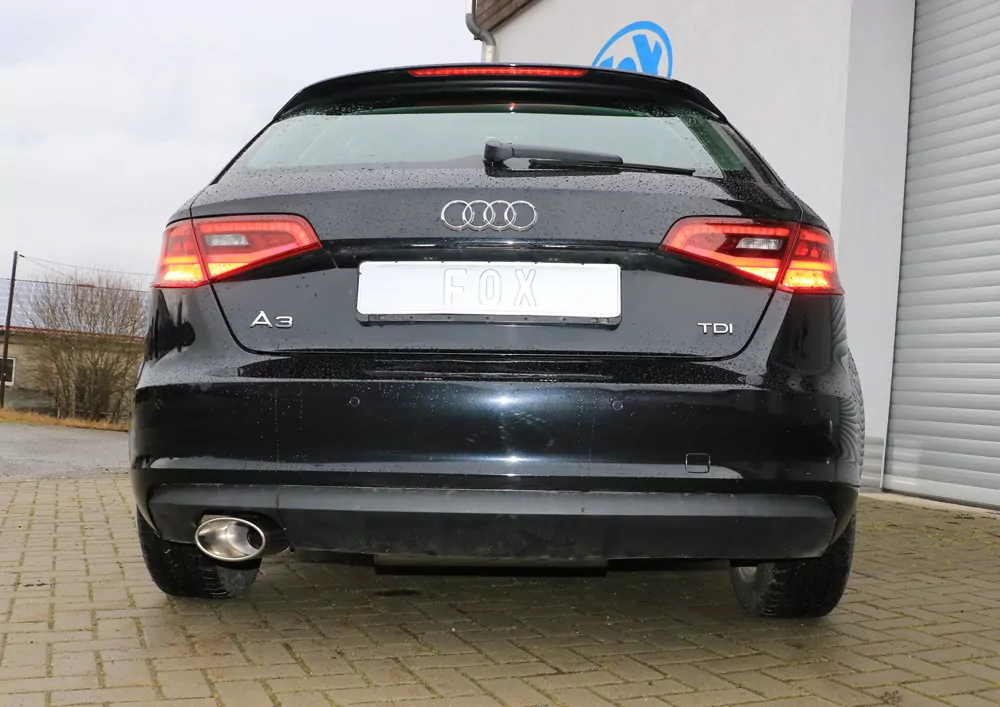 Audi A3 - 8V Sportback  Endschalldämpfer einseitig - 160x90 Typ 38