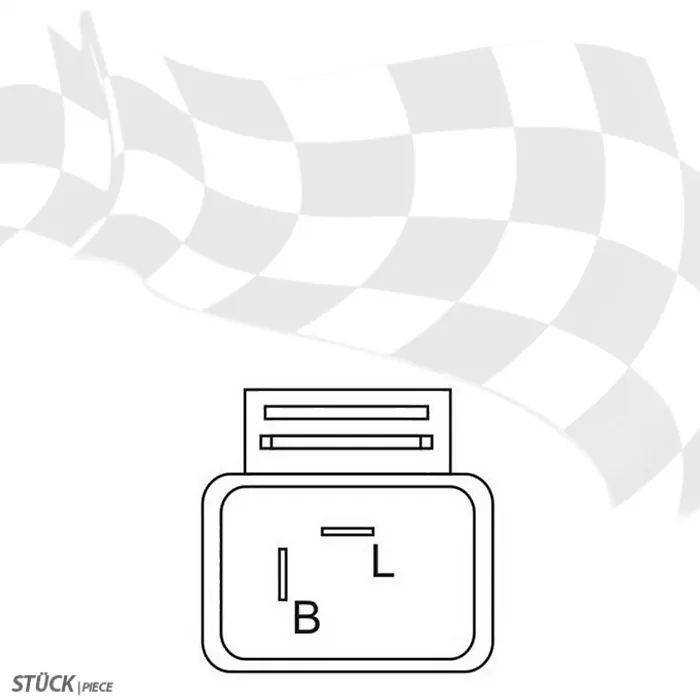 LED Blinkrelais 2-Polig | 12V | 1-100W  (B=geschaltenes Plus (49) L=Signal (49a)