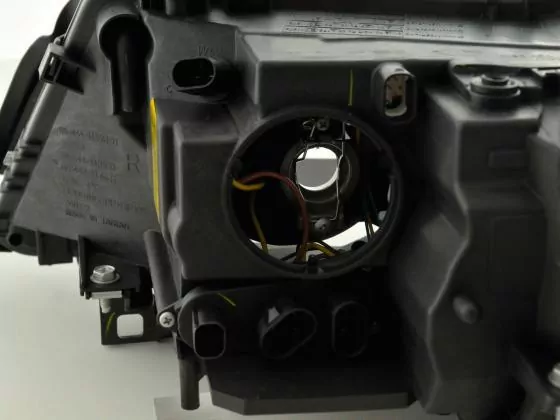 Verschleißteile Scheinwerfer rechts BMW 3er E46 Coupe Bj. 03-06, schwarz