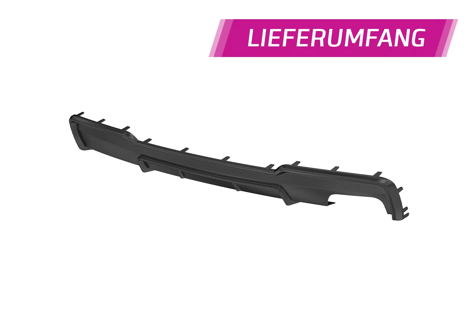 Heckansatz für BMW 5er F10 / F11 HA264 Strukturiert (schwarz matt)