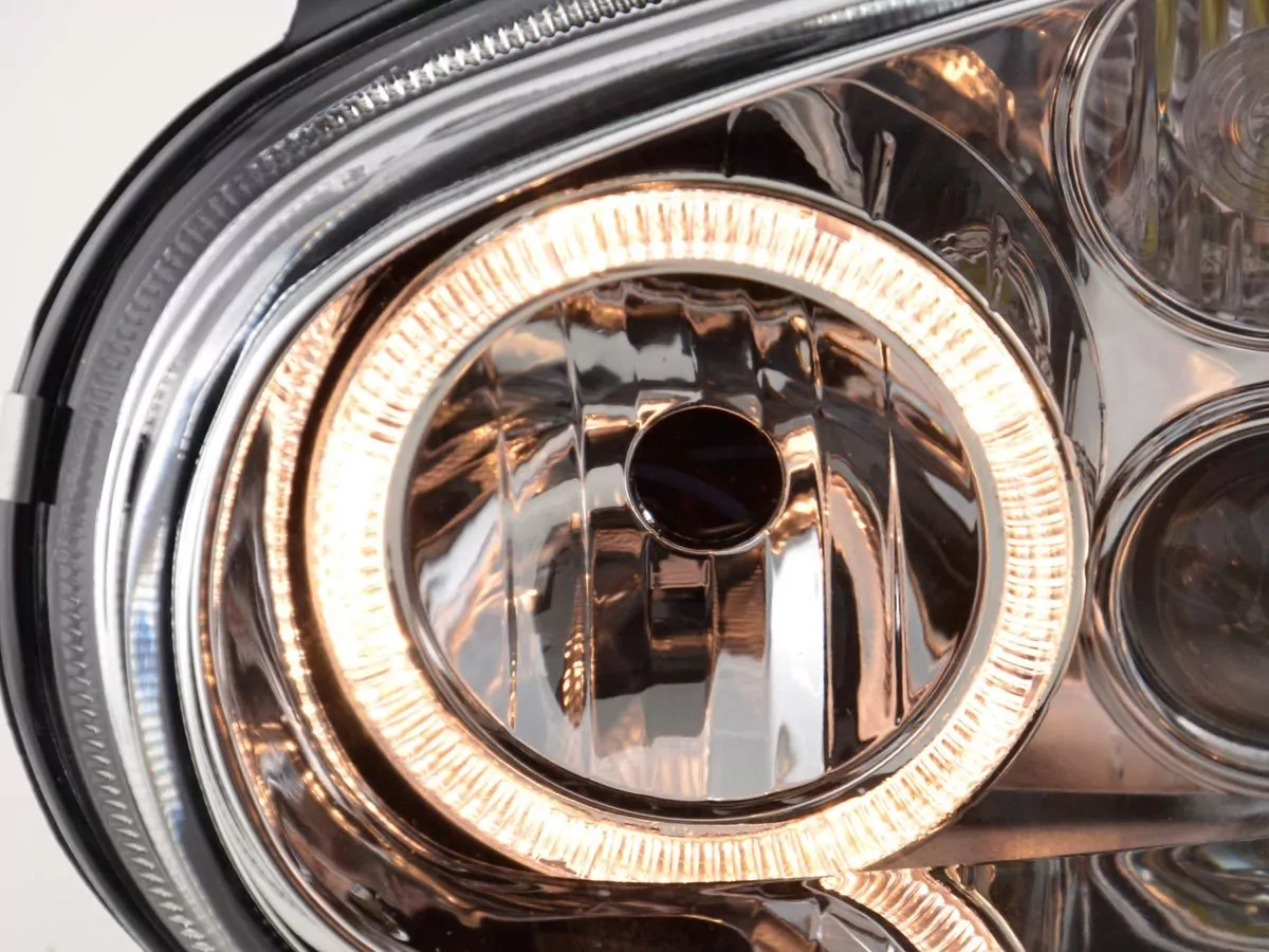Scheinwerfer Set Angel Eyes VW Golf 4 Typ 1J Bj. 98-03 chrom